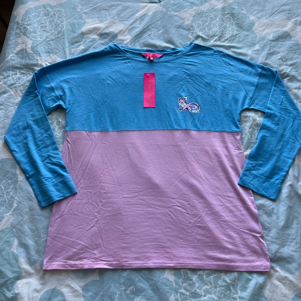 NWT Lilly Pulitzer Finn Top - Ruff Night, Medium